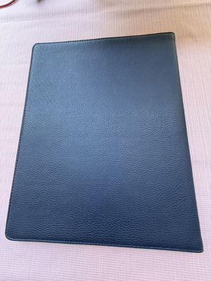 Classic blue A4 organizer folder with Interamerican logo