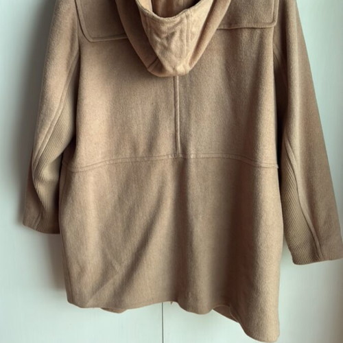 Mango coat used, beige with pockets and hood