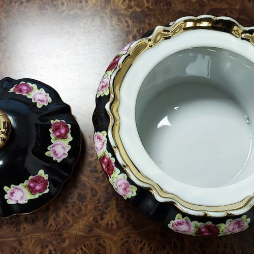 Classic porcelain fondue pot Schumann Bavaria vintage 1950