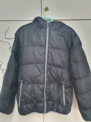 Admiral jacket with lining like new, black and gray, size XL