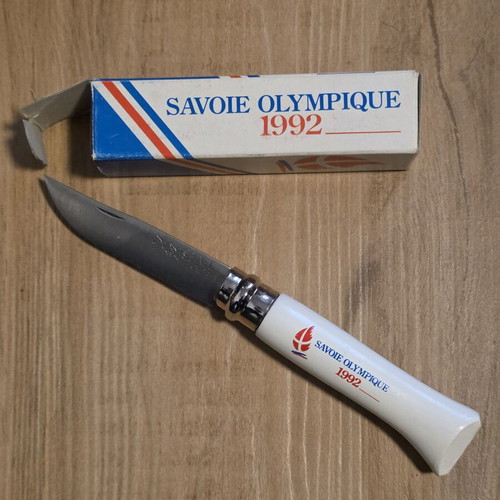 Αναδιπλούμενος διακοσμητικός σουγιάς Opinel Savoie Olympique 1992 Καινούργιος