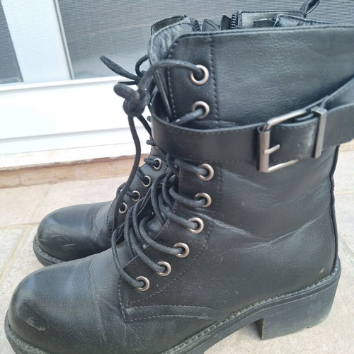 Black ankle boots size 37 used, very good condition