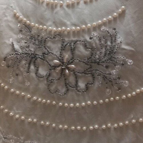 Vintage embroidered applique for dress like new