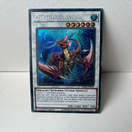 Coral Dragon Yu-Gi-Oh! Card like new -  3,11 - Vendora.cy