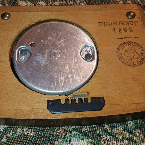Lufft Barometer and Thermometer like new, vintage weather station from the 60s