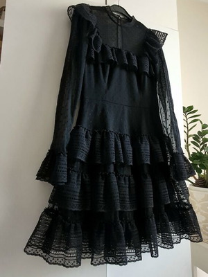 Miss Sixty Φόρεμα από δαντέλα καινούργιο, μέγεθος M, μαύρο