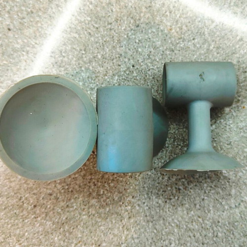 Silicone Door Suction Cups Gray Set of 4 Like New