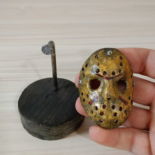 Jason Friday the 13th Mask with Detachable Base Handmade