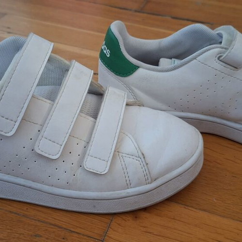 Stan Smith kids sneakers white green, like new, size 34