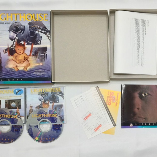Lighthouse The Dark Being PC game used, adventure, Sierra big box