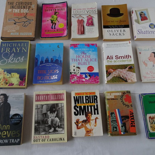 English books used, 15 vintage fiction and true stories