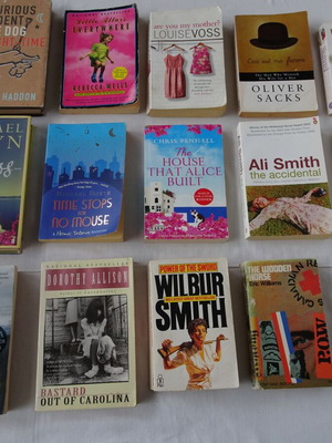 English books used, 15 vintage fiction and true stories
