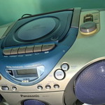 Panasonic Boombox RX-D15 CD Cassette Radio used, vintage portable stereo