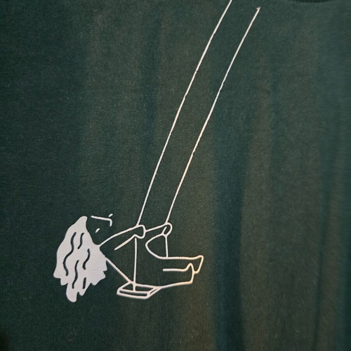 T-shirt 100% cotton, new, white and green, size S