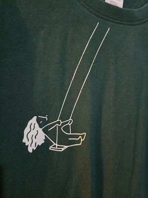T-shirt 100% cotton, new, white and green, size S