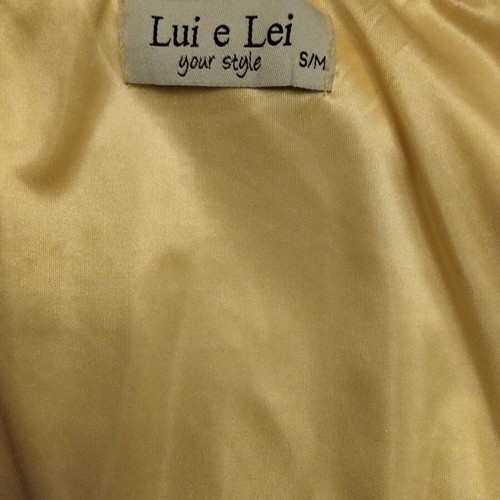 Yellow Lui E Lei dress new, belt not included