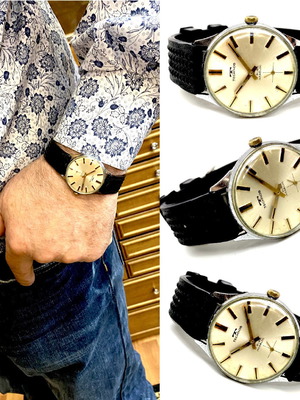 Technos vintage 1965 μηχανικό ρολόι μεταχειρισμένο ανδρικό