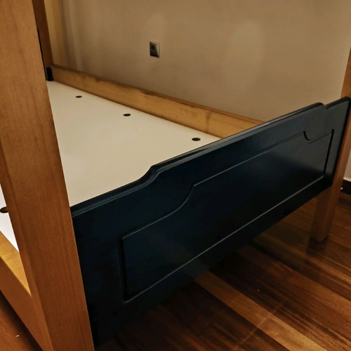 Wooden bunk bed used with double layout and durability