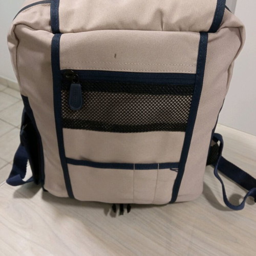 Jeep backpack bag new, beige and blue