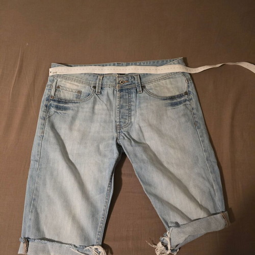 Men's Jean bermuda shorts used, pack of 4, waist size 44cm