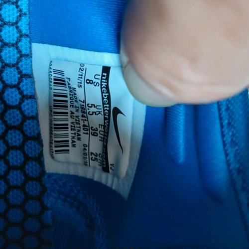 Nike training shoes used, size 39, blue