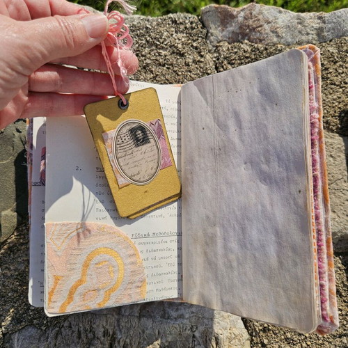 Apricot Lumière handmade notebook