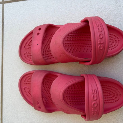 Crocs sandals used, pink