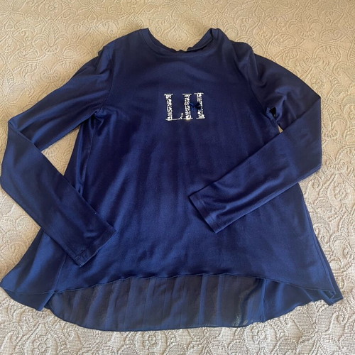 Lapin House girls' blouse like new for 11-12 years old blue