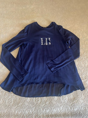 Lapin House girls' blouse like new for 11-12 years old blue