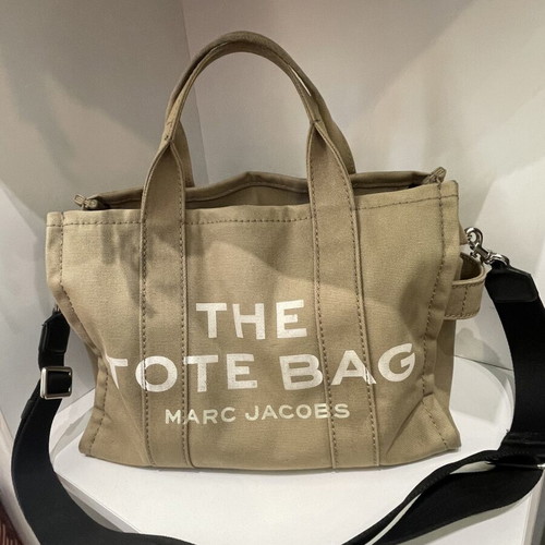 Marc Jacobs tote bag used, medium size, khaki color
