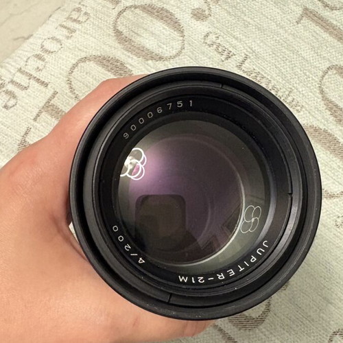 Jupiter-21M 200mm f/4 telephoto lens like new for Zenit M42