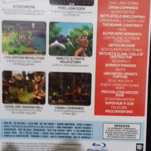 Playstation Official Magazine GR Blu-Ray Disc 002 with 29 playable PS3 games