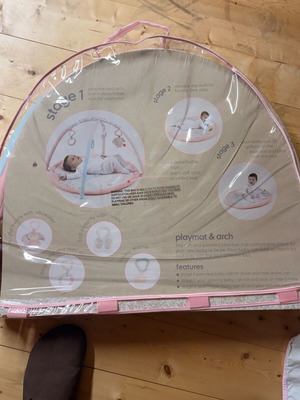 Mothercare activity gym playmat with flowers, new