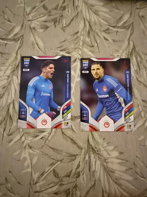 Tzolakis and Paschalakis Fifa 365 stickers new