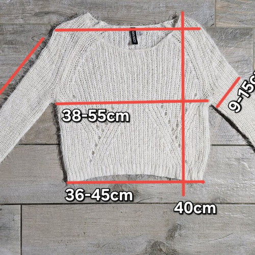 Divided knitted top by H&M like new, soft, ecru color