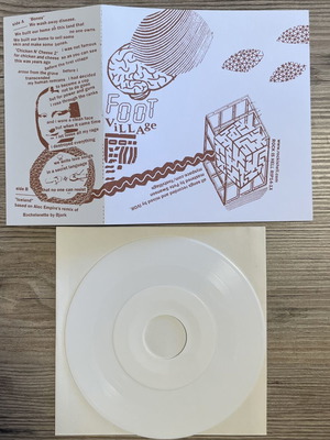 Foot Village Bones Limited 7” Vinyl like new, noise rock experimental