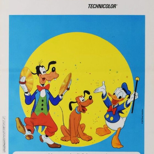 Pippo Pluto Paperino Supershow Walt Disney Italian movie poster like new 1973