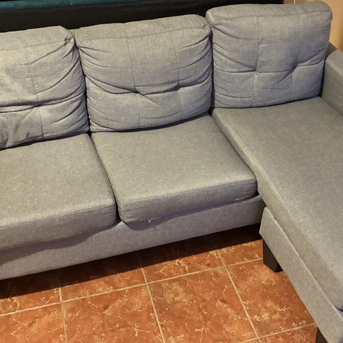 Polihome three-seater sofa with chaise lounge