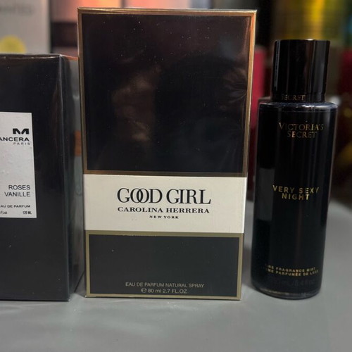 Perfume gift set new, Mancera Roses Vanille, Good Girl, Victoria’s Secret