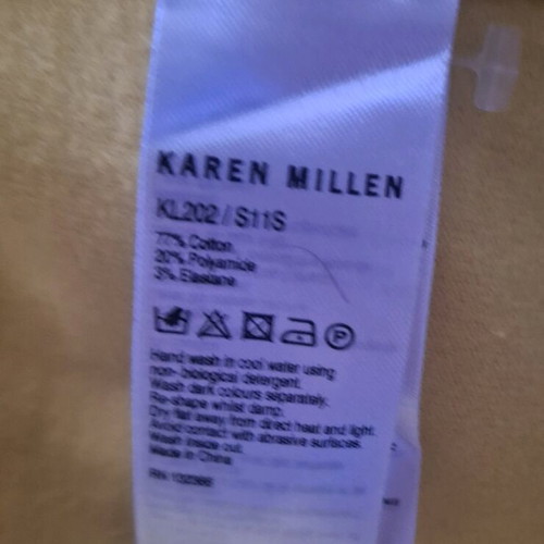 Karen Millen knitted jacket used, yellow with silver buttons