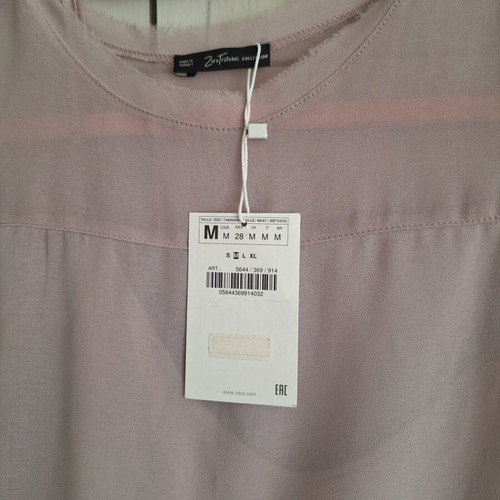 Zara tops 2pcs, size M, pink and yellow