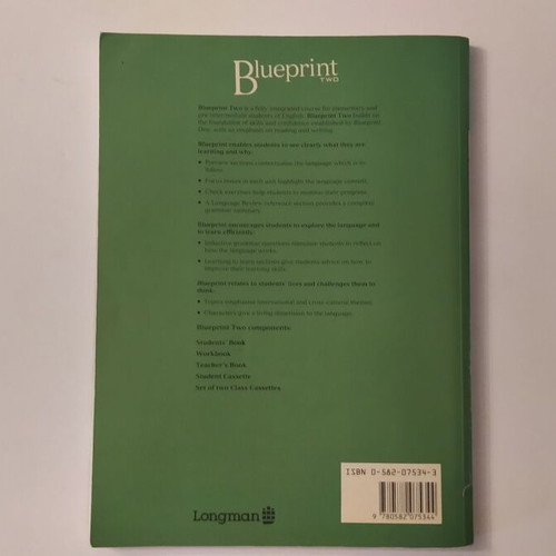 Blueprint Two Students' Book with notes and correction