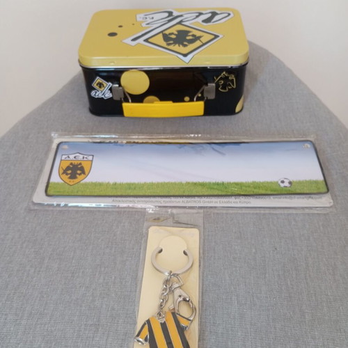 AEK authentic metal suitcase with metal plate and keychain gift