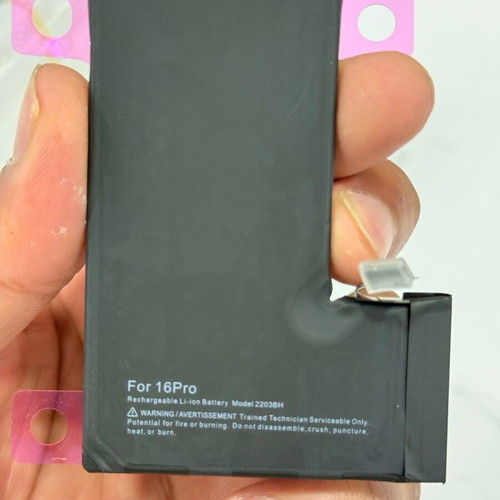 High capacity lithium batteries for iPhone 16 Pro new
