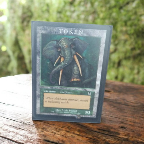 Elephant Token (ODY) Magic Players Reward μεταχειρισμένο, ελαφρώς χρησιμοποιημένο