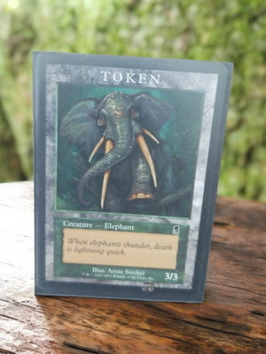 Elephant Token (ODY) Magic Players Reward μεταχειρισμένο, ελαφρώς χρησιμοποιημένο