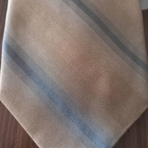 YSL tie new, gray and beige