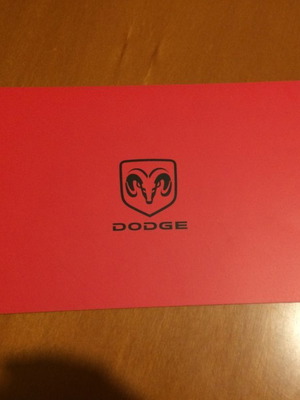 Dodge prospectus like new