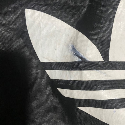 Adidas bag used, black with external zip pocket