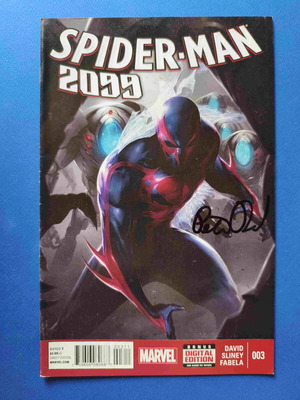 Spider-Man 2099 Vol 2 (2014) 3 comic book used, signed by Peter David